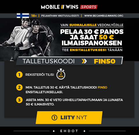 Finnish Bettors Only - Bet 30 Get 50