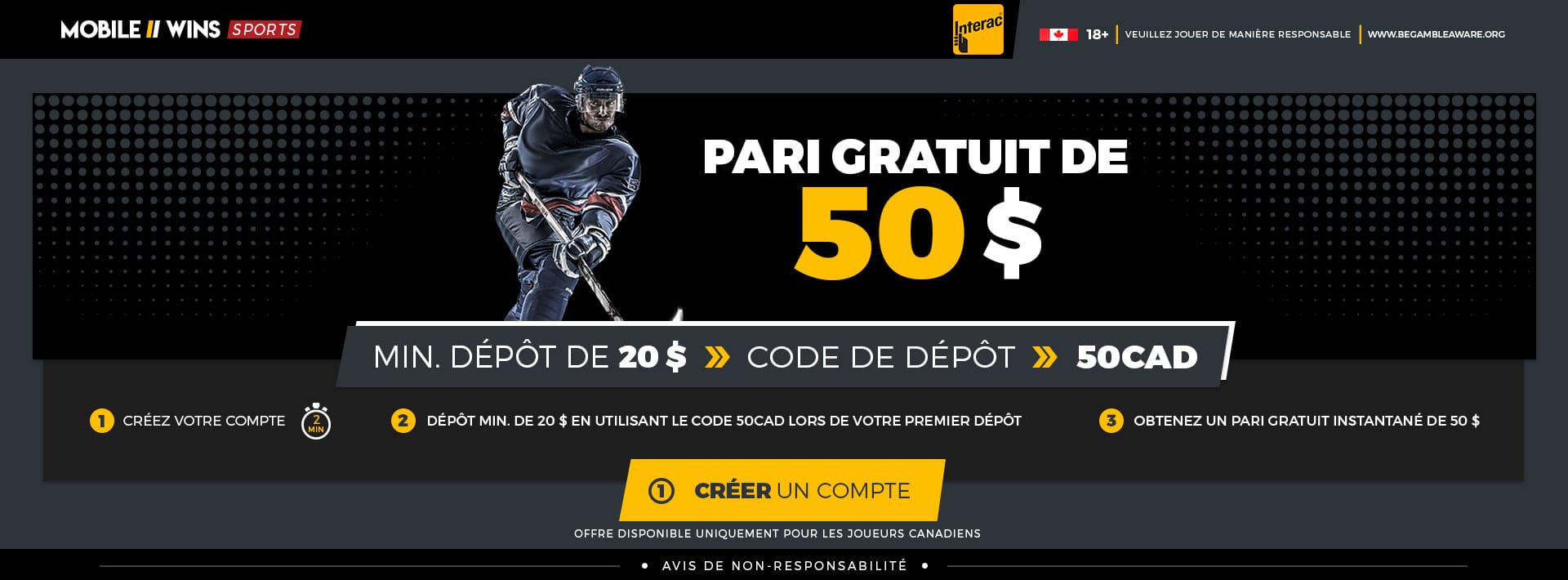 $50 Free Bet