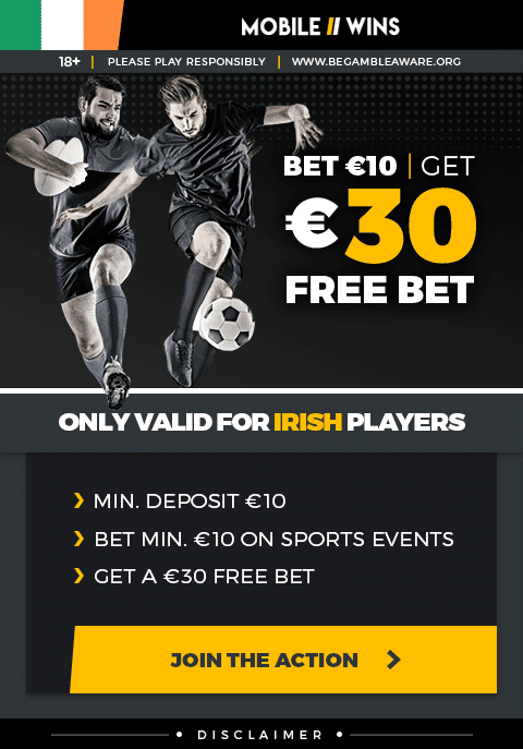 Bet 10 Get 30 - Irish Players Only
