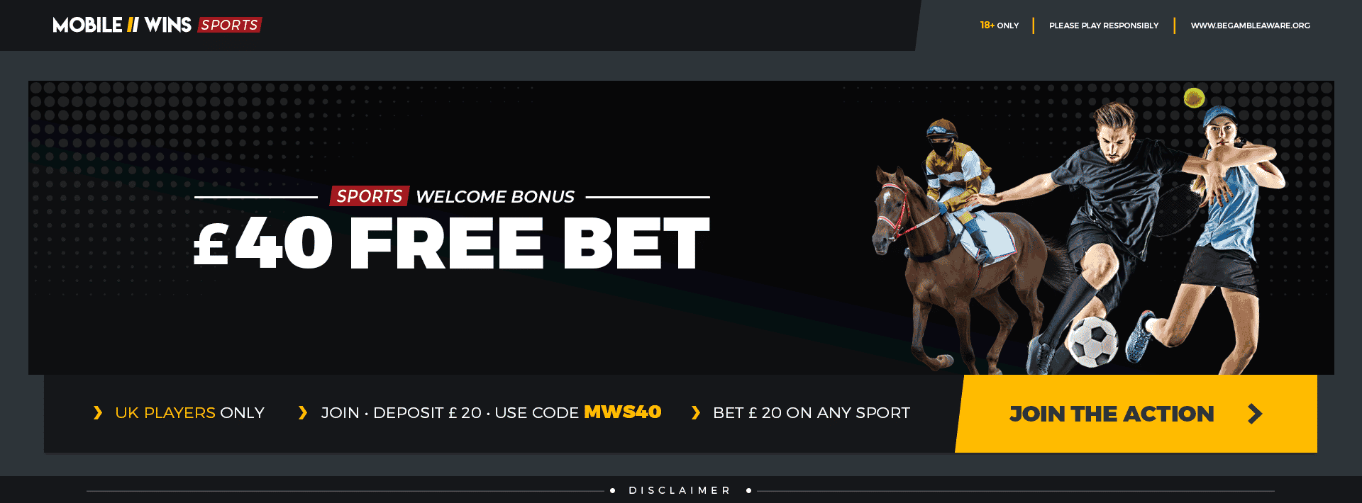Bet 20 Get 40 | Mobile Wins Sports