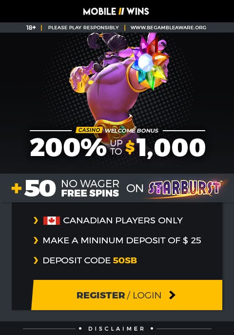 $1000 Bonus + 50 Free Spins | Mobile Wins Casino