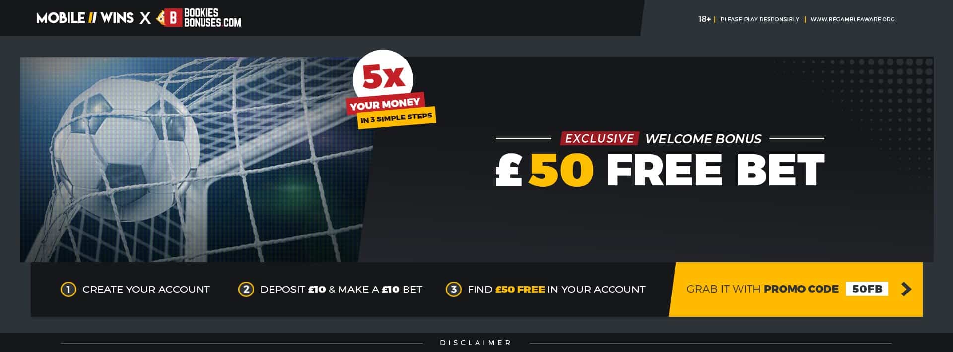Bet 10 Get 50 | Mobile Wins Sports