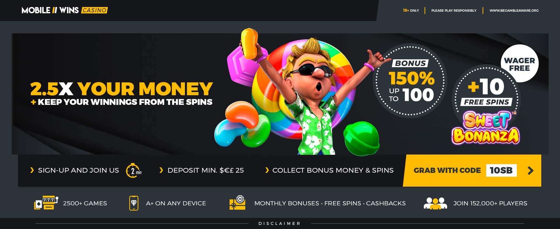 Promotion 150% + 10FS
